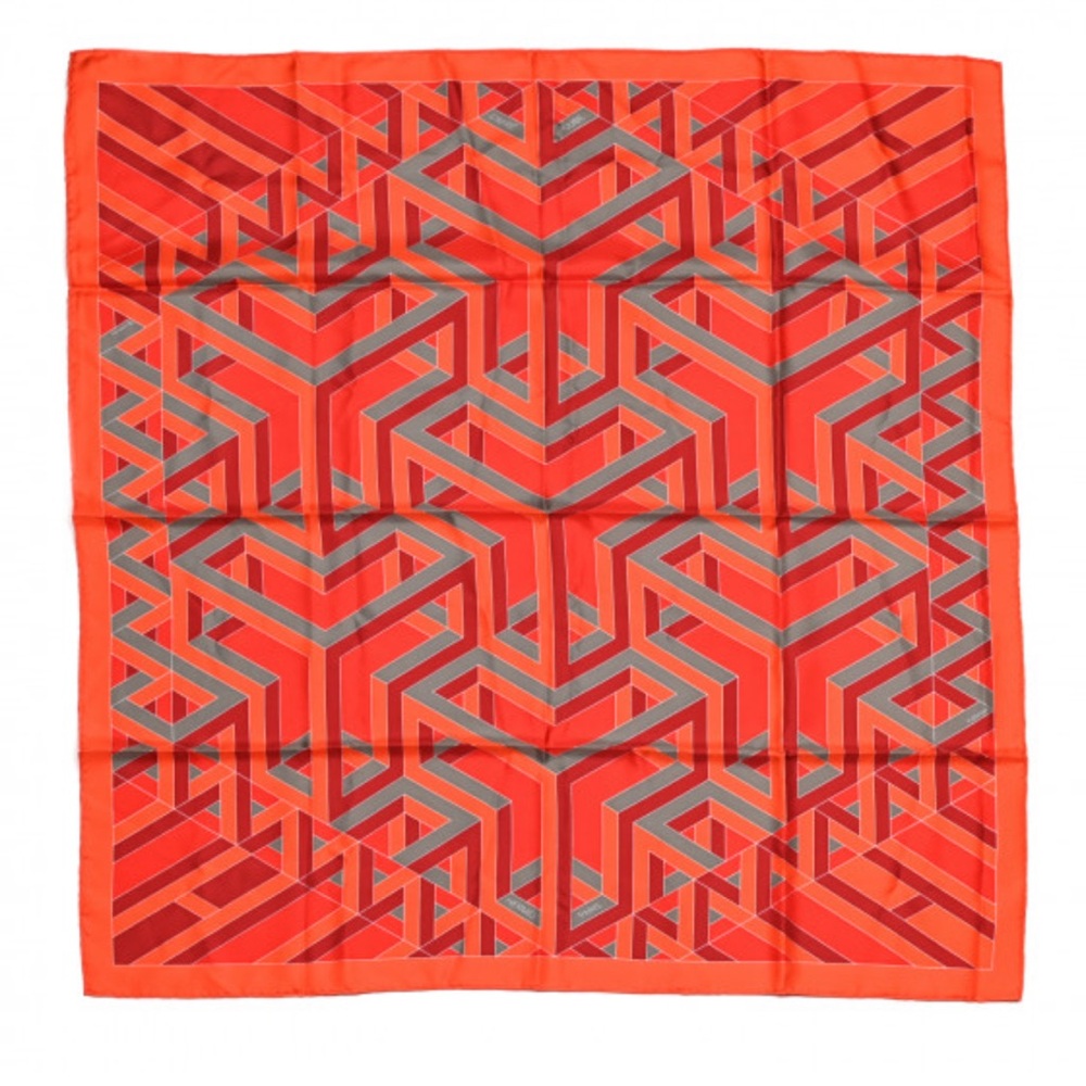 Hermès Petit Carre Cube Silk Scarf